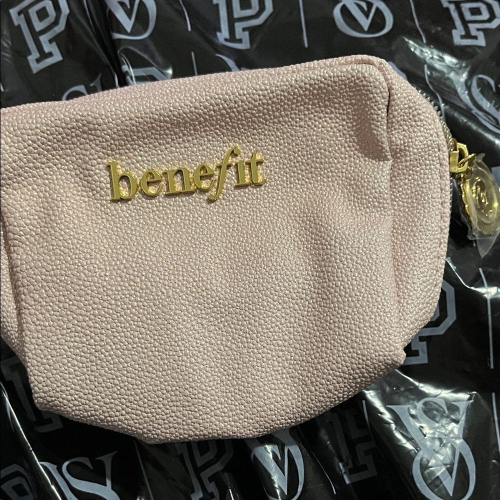 Benefit Light Pink Cosmetic Bag
